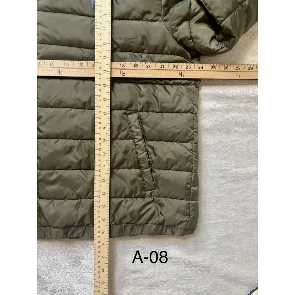 True Religion  Olive Green Puffer Lightweight Puffer Jacket Size XL